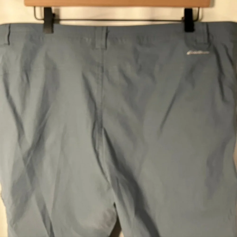 Eddie Bauer Women's‎ Guide Pro WR Tech Capri Pants Size 16 Gray Nylon Spandex